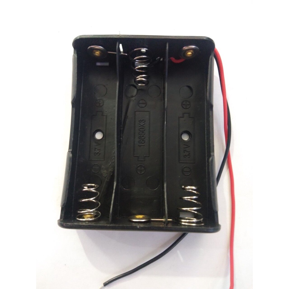 HỘP ĐẾ PIN 18650 3 NGĂN - 11,1V