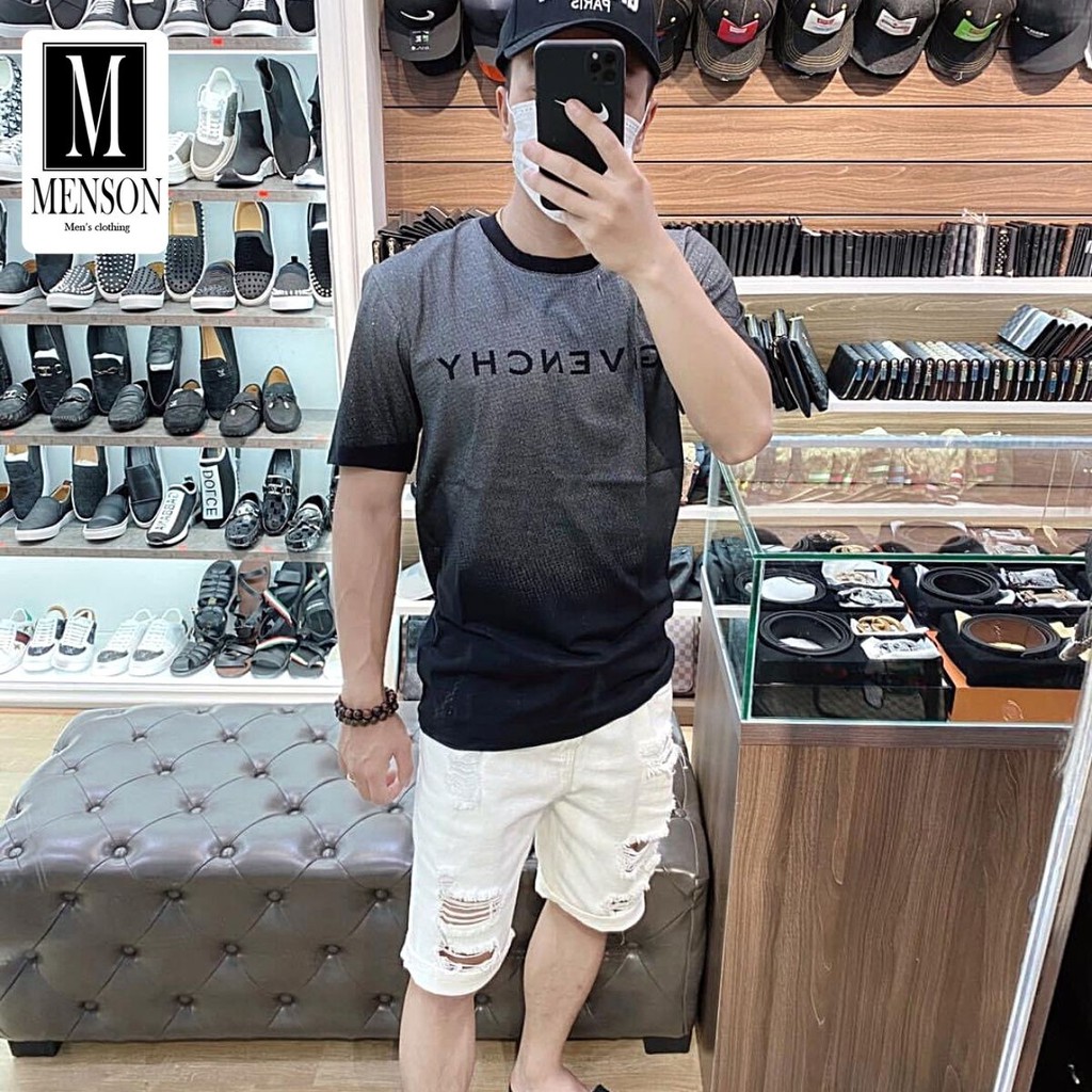 Áo Phông Nam Đính Đá Hàng Hệu Cao Cấp Cổ Tròn ngắn tay - Áo Thun Nam 100% Cotton Chất Mát Mùa Hè MENSON M1151 | BigBuy360 - bigbuy360.vn