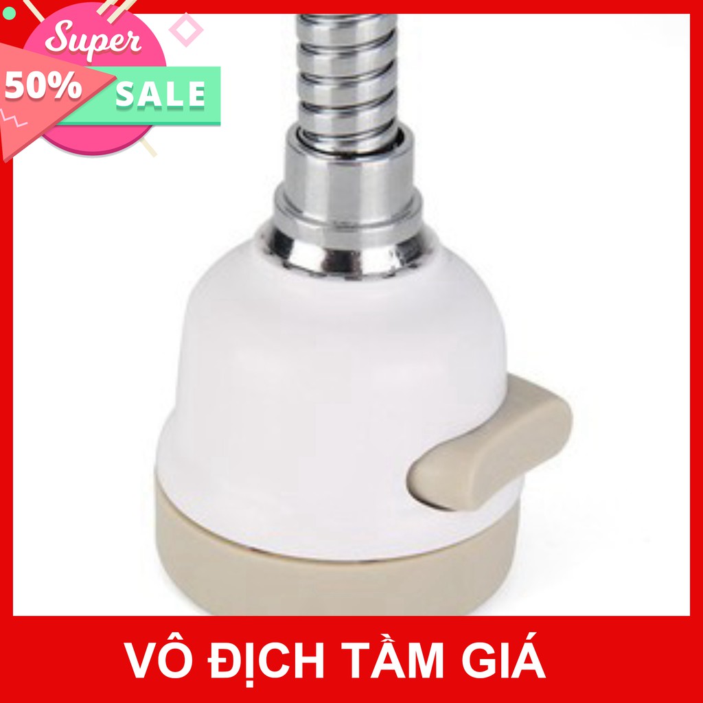 vòi nước rửa bát inox tăng áp xoay 360 độ 3 chế độ