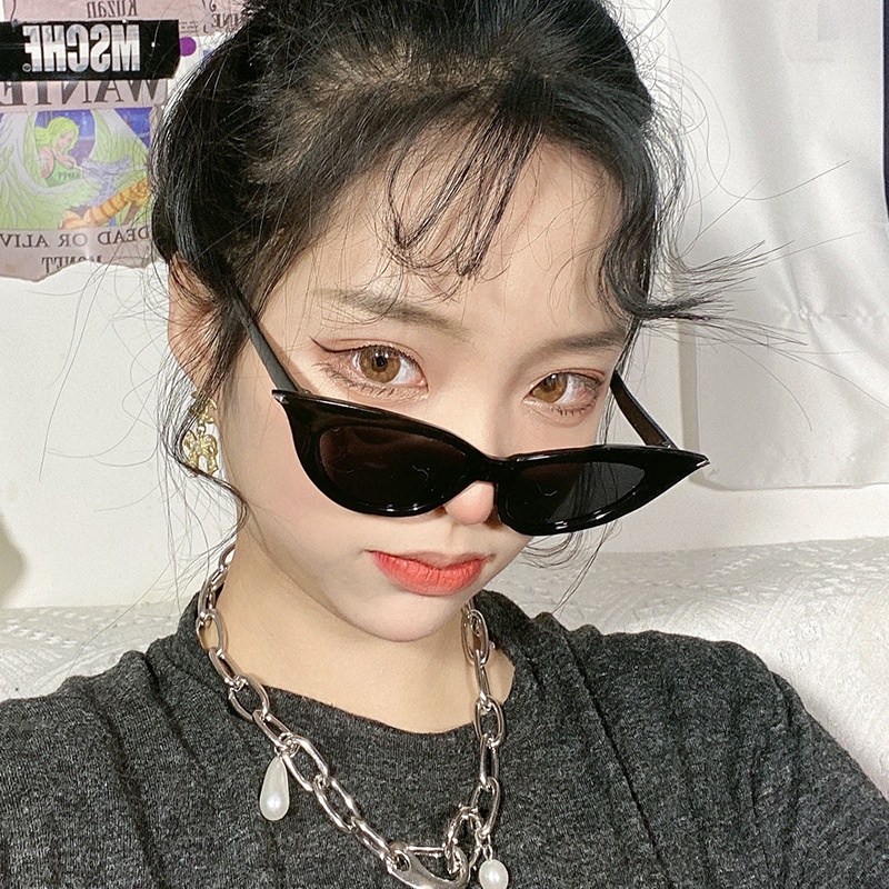 Kính Mát Mắt Mèo Chống Tia UV Màu Kẹo Thời Trang Dành Cho Nữ