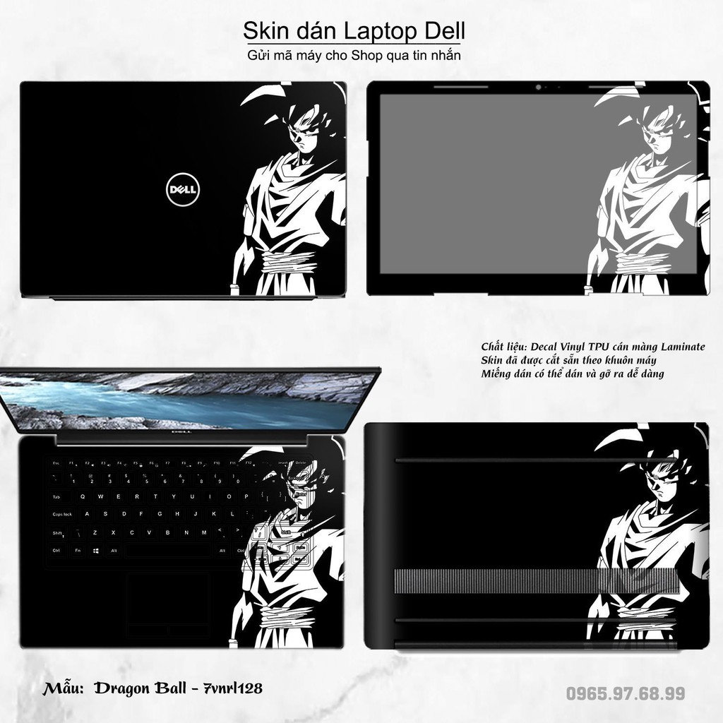 Skin dán Laptop Dell in hình Dragon Ball _nhiều mẫu 2 (inbox mã máy cho Shop)