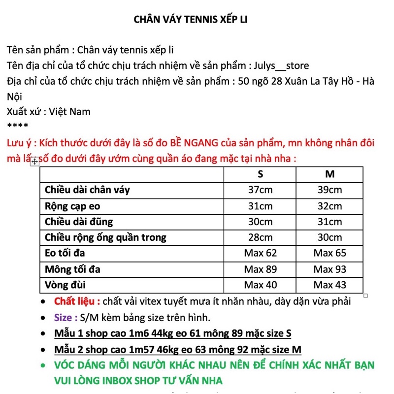 Chân váy mini skirt xếp li (ảnh thật shop chụp kèm video)