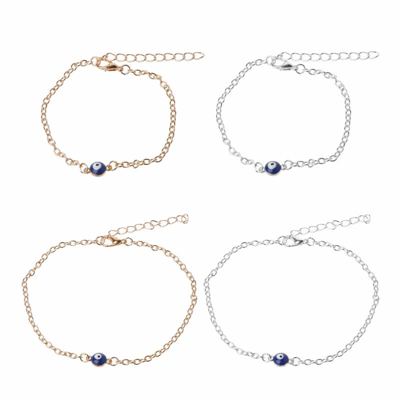 Lắc chân/ lắc tay họa tiết con mắt xanh dương độc đáo