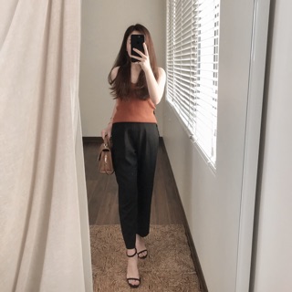 Quần Culottes Đen -quần ống suông Thiết kế