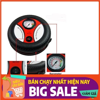 [ NEW - SALE] Máy Bơm Lốp Xe Hơi Ô Tô Xe Máy Lưu Động Nguồn 12v H3C STORE