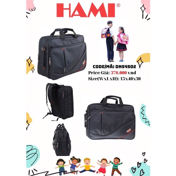 cặp hami cho học sinh cấp 2,cấp3