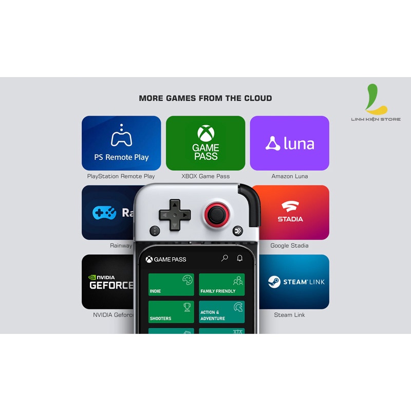 Tay cầm chơi game Gamesir X2 Lightningg - Gamepad có ngàm kéo dài linh hoạt