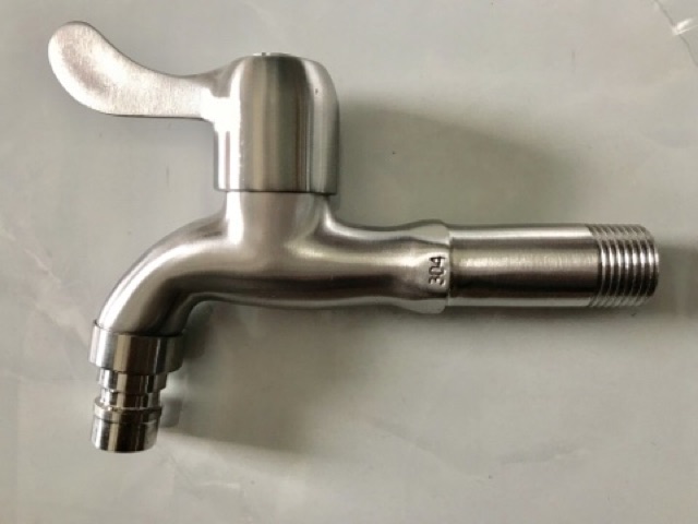 Vòi hồ inox 304 phi 21 dài