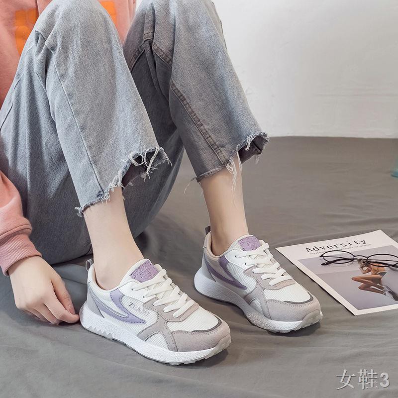 2021 Giày thể thao mùa xuân mới dành cho nữ Wild Casual Fashion Breaketing Model Light Spring Network chạy màu đỏ4