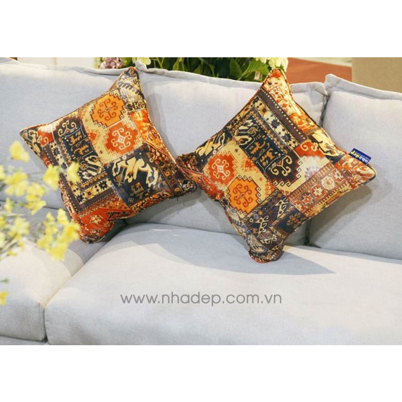 Áo gối 40x40cm vải nỉ cao cấp nhập khẩu, có khóa kéo (không kèm ruột), vỏ gối tựa lưng, vỏ gối sofa | BigBuy360 - bigbuy360.vn