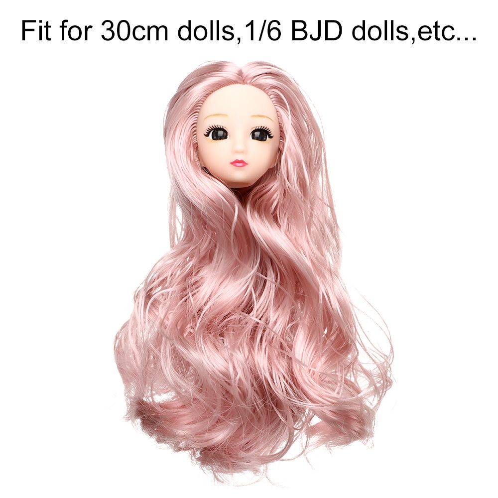 1/6 BJD Đầu búp bê 30cm DIY phụ kiện búp bê món quà đồ chơi cô gái