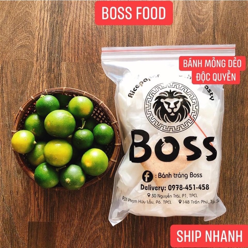 Bánh tráng muối nhuyễn 100g, Bánh tráng Boss