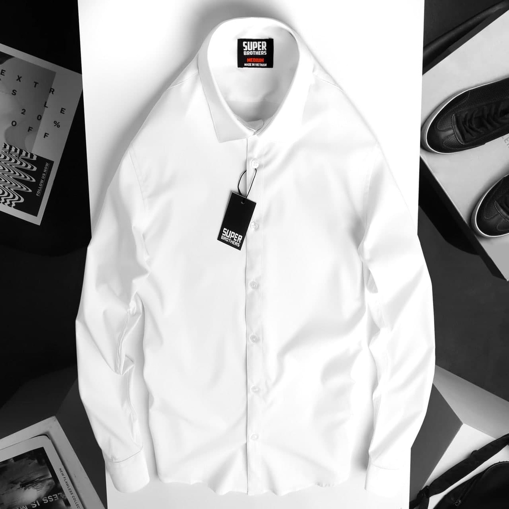 Áo Sơ Mi Nam Dài Tay Sup Brothers Basic SS22 - Hàng VNXK LOAI I [NEIT Men's Store]