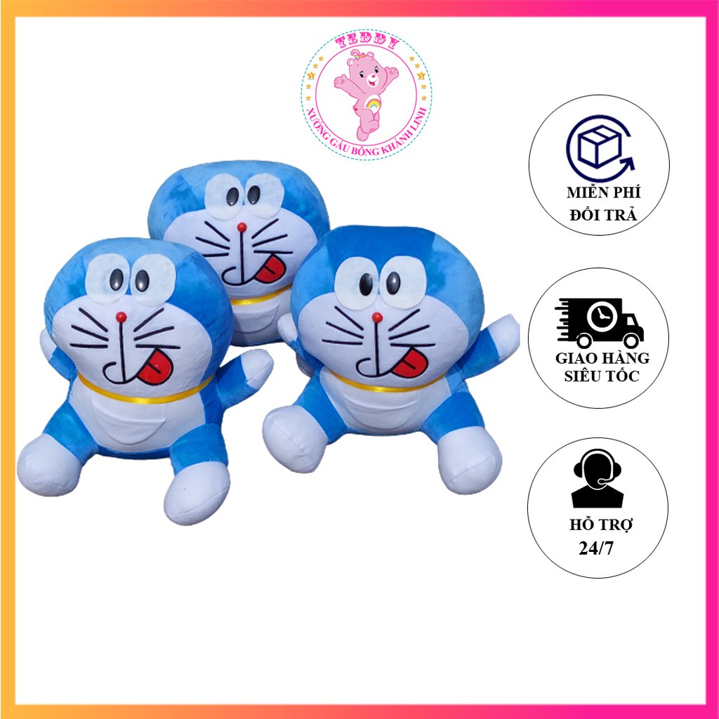 Gấu Bông Doraemon Size 35Cm Hàng Xuất Dư Siêu Thị Siêu Kute Chất Liệu Vải Và Bông Cao Cấp