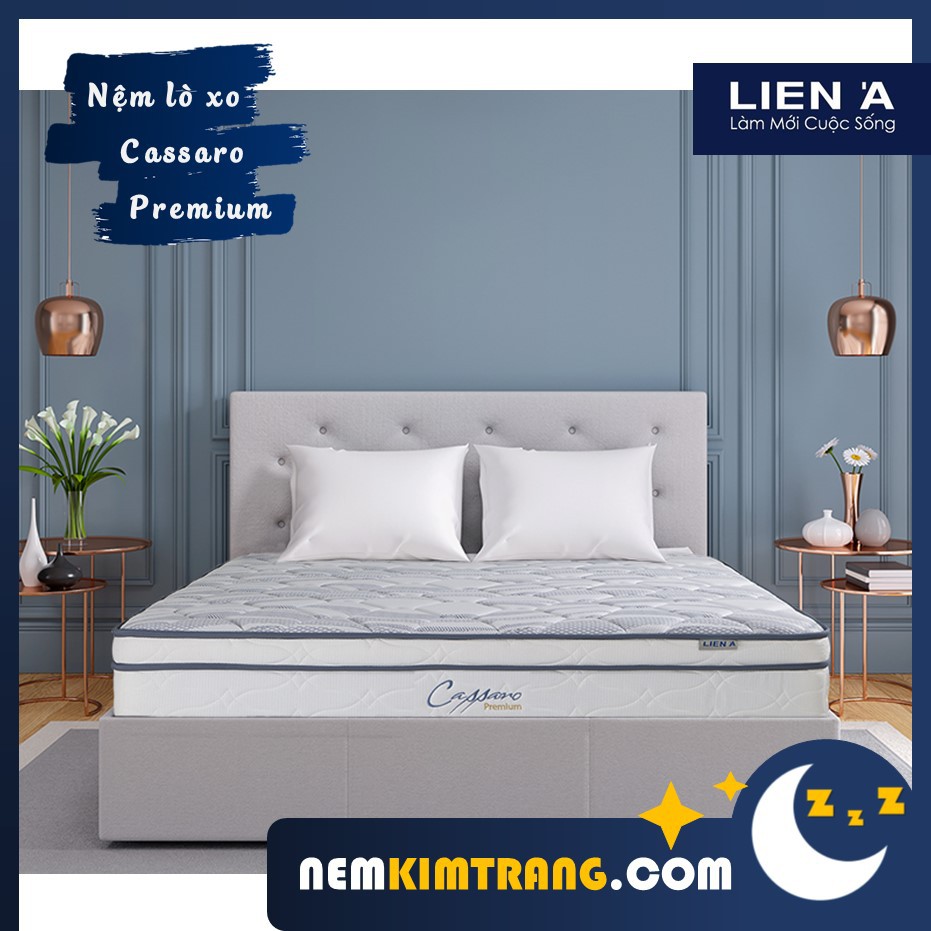 [FREESHIP] Nệm Lò Xo Liên Á Cassaro Premium Cao Cấp - CHÍNH HÃNG, BẢO HÀNH 10 NĂM