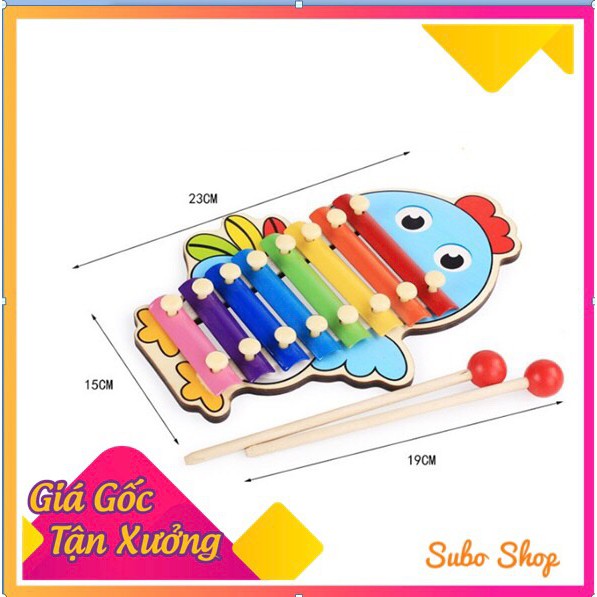 Đồ Chơi Đàn Gỗ Xylophone 8 Quãng⚡FREESHIP⚡ Đồ Chơi Âm Nhạc Cho Bé Hình Con Vật Đáng Yêu Cho Bé