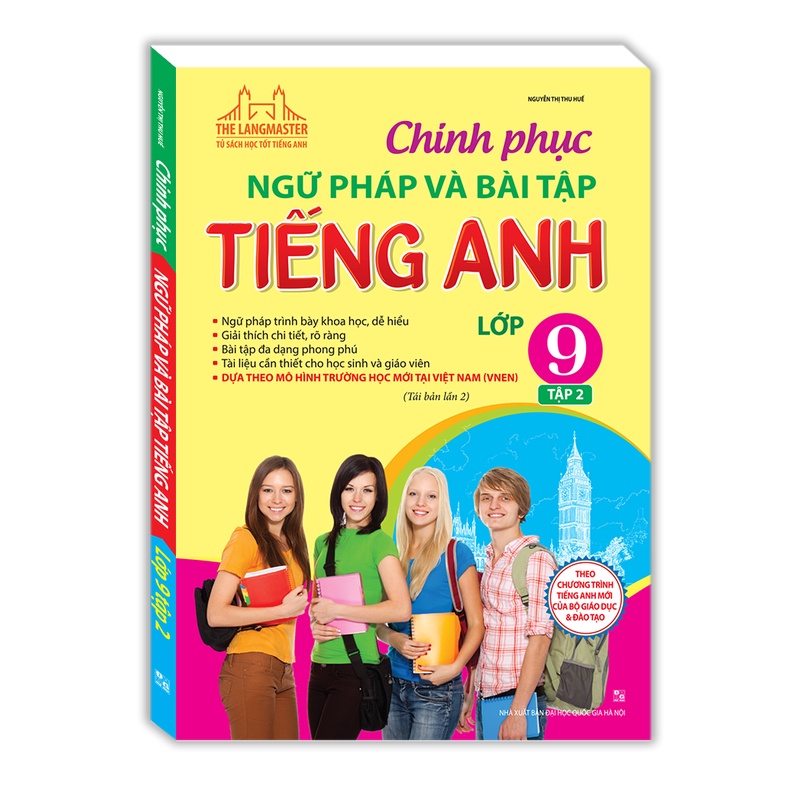 Sách - Chinh phục ngữ pháp và bài tập tiếng Anh lớp 9 - Tập 2