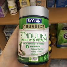 Tảo Spirulina hữu cơ Bioglan Organic 1.000mg 200 viên