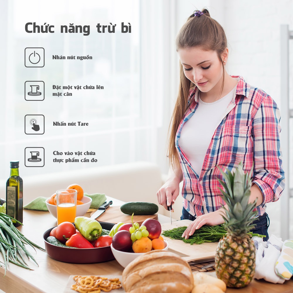 Cân Tiểu Ly Điện Tử Nhà Bếp chính hãng Sailaza SA- 1221 chính xác 0.1g
