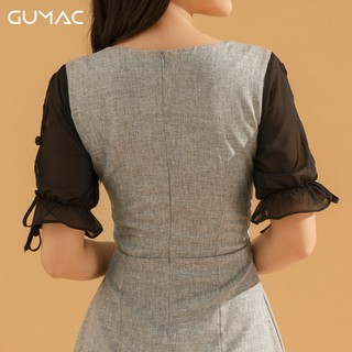Đầm phối tay voan DA742 GUMAC