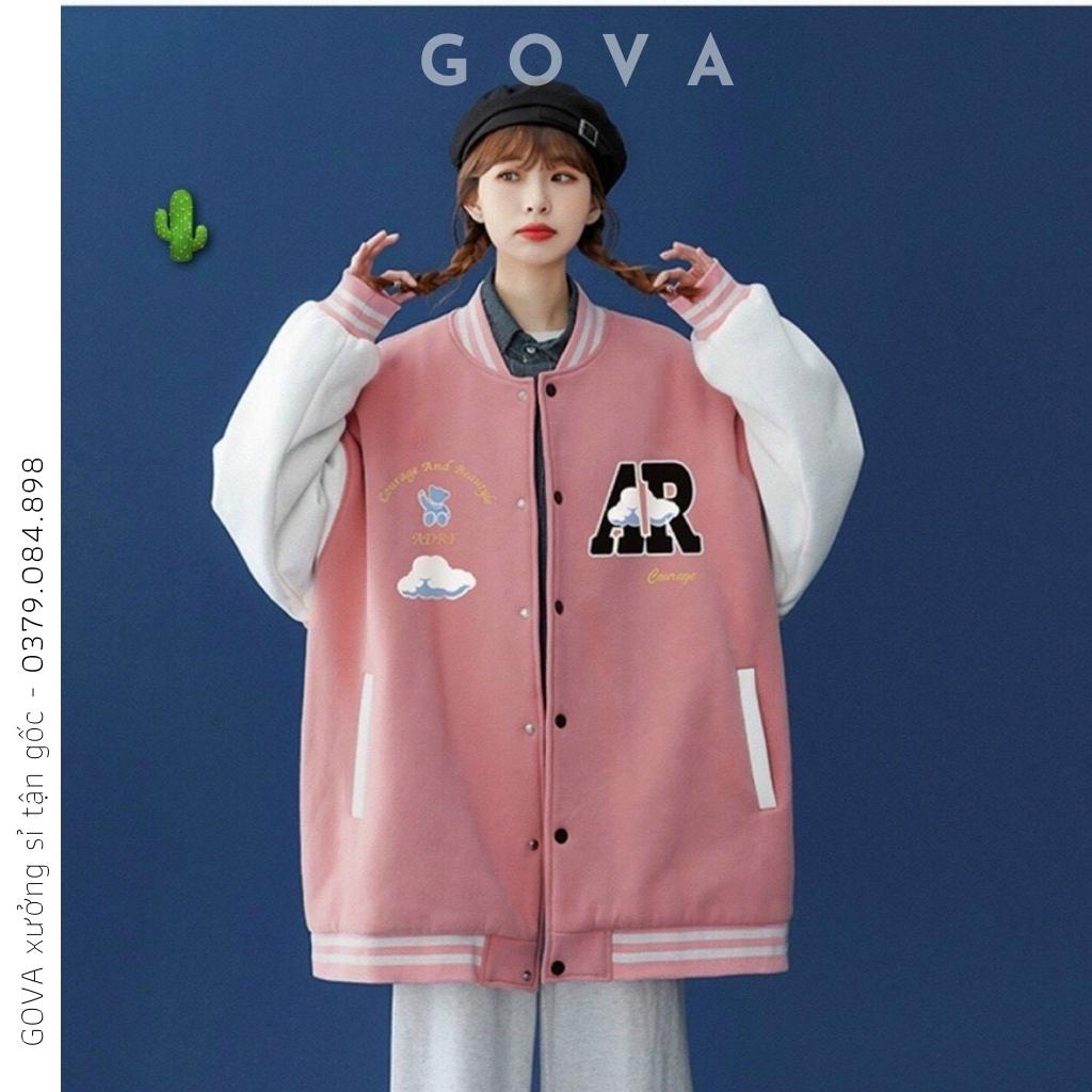 Áo Khoác Nỉ ADRFCOUDET Nam Nữ Form Bomber Vải Nỉ Hình In Đẹp GOVA