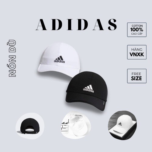 Nón lưỡi trai ADIDAS chất dù siêu nhẹ phối lưới Hàn Quốc cao cấp.
