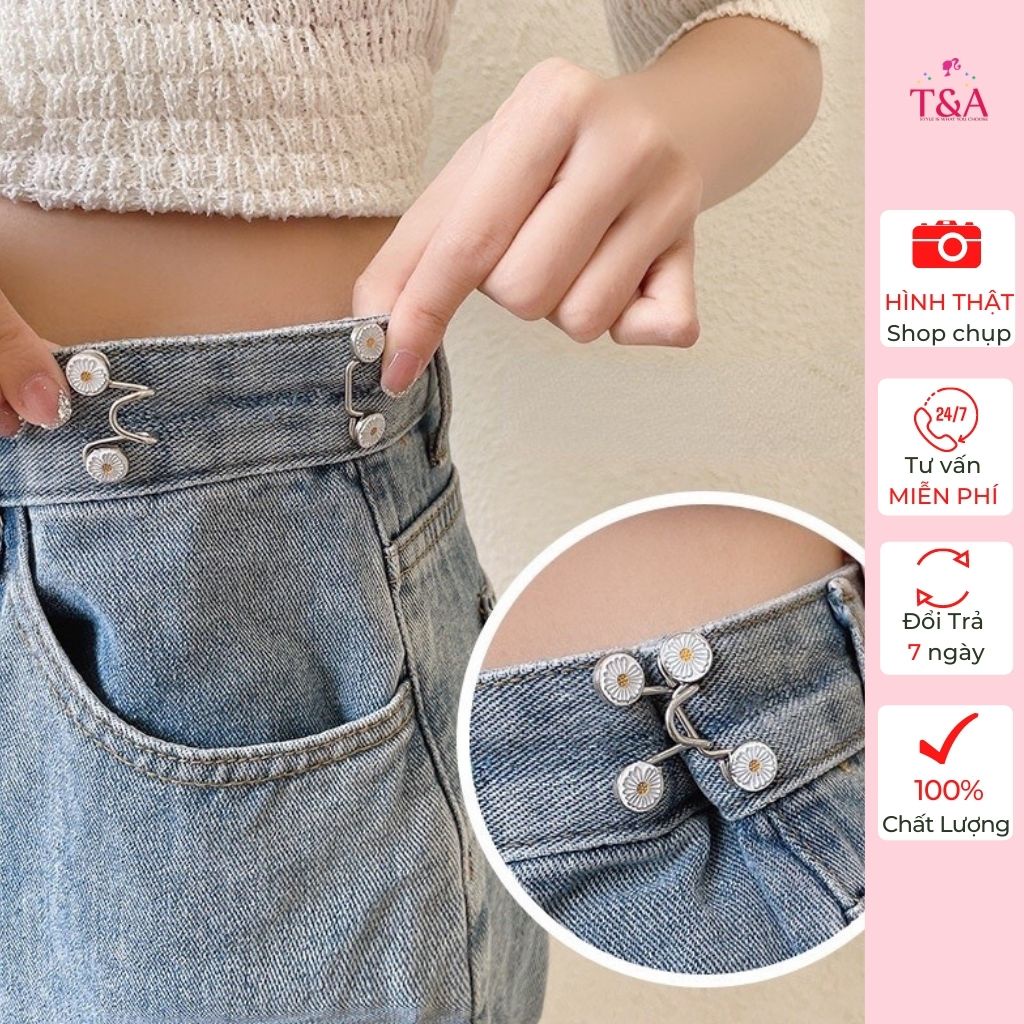 Set Nút Cài Điều Chỉnh Nút Bóp Eo Lưng Quần Tiện Lợi - 908