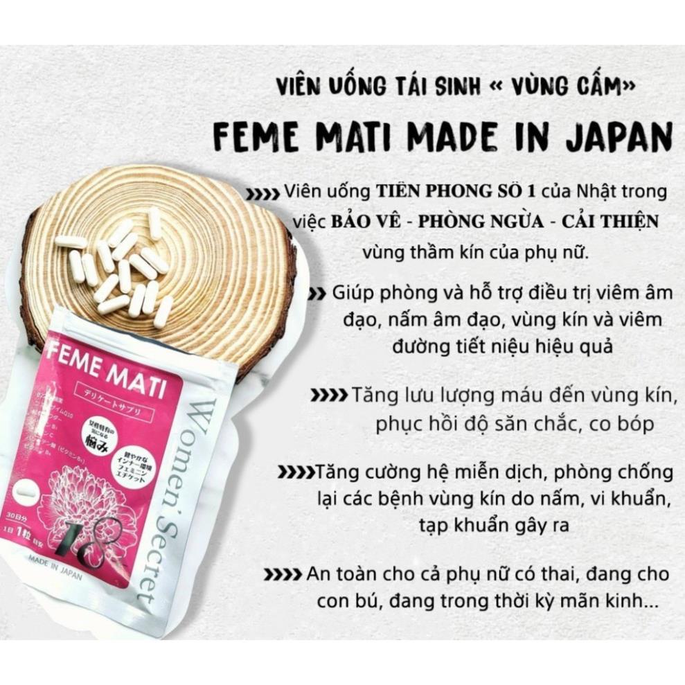 Viên Uống Feme Mati Phụ Khoa Điều Chỉnh Quá Trình Trao Đổi Chất Gói 30 Viên
