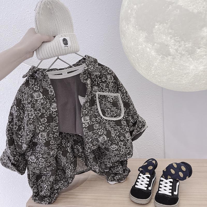 Áo Sơ Mi Mềm Tay Dài Phong Cách Hàn Quốc Thời Trang Xuân Thu Cho Bé Trai Và Gái