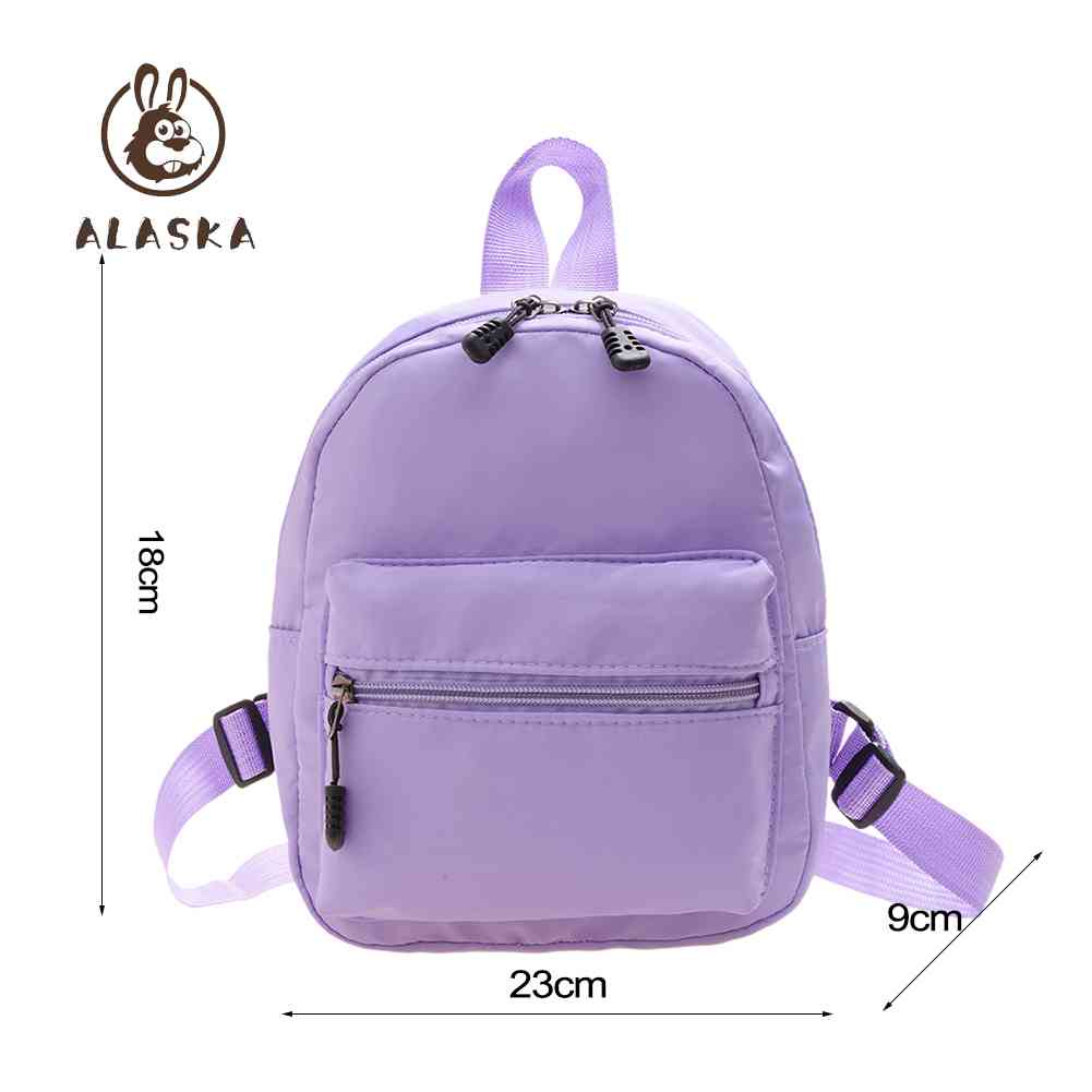 [NEWS] Balo Đi Học Mini Vải Nylon Màu Trơn Phong Cách Preppy Thời Trang Cho Nữ