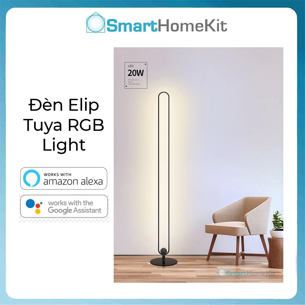 Đèn Led cây RGB Tuya Elip U Lamp Light Rhythm Music