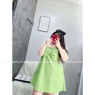 ĐẦM 2 DÂY KAKI NƠ TO [ TNT SHOP BIGSIZE 60kg 90kg ]