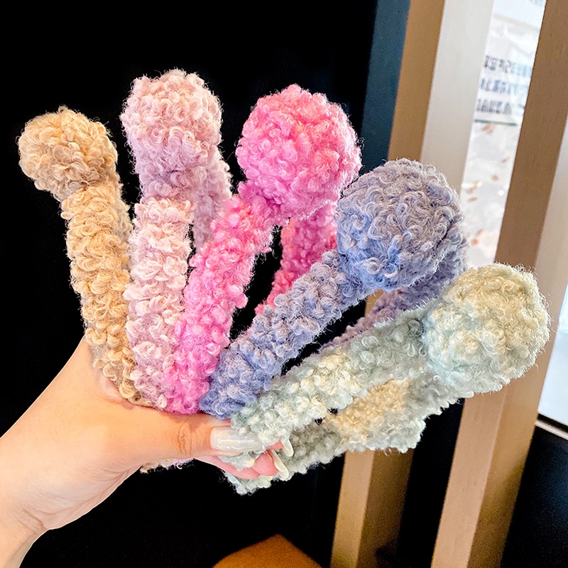 Băng đô cài tóc bằng vải bông không đau thời trang Hàn Quốc cho bé