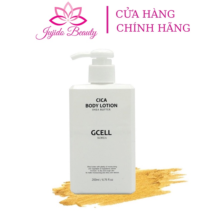 Kem Dưỡng Da Gcell Cica Body Lotion Hàn Quốc, Kem Dưỡng Thể Giúp Chăm Sóc Da Bóng Mượt Chai 200ml