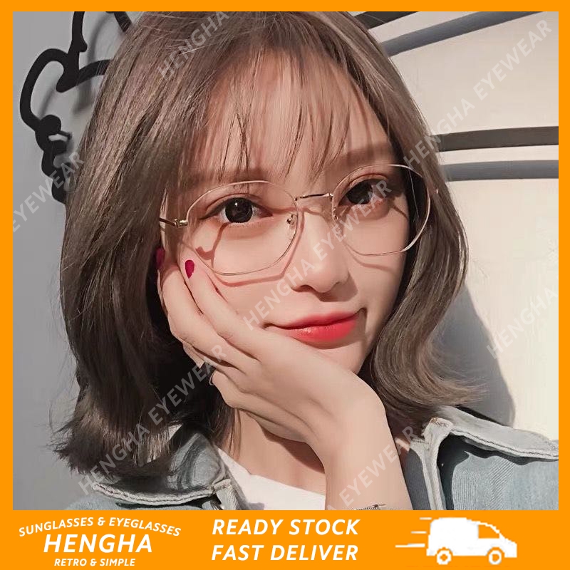 Mắt kính gọng kim loại cho nữ phong cách Hàn Quốc
