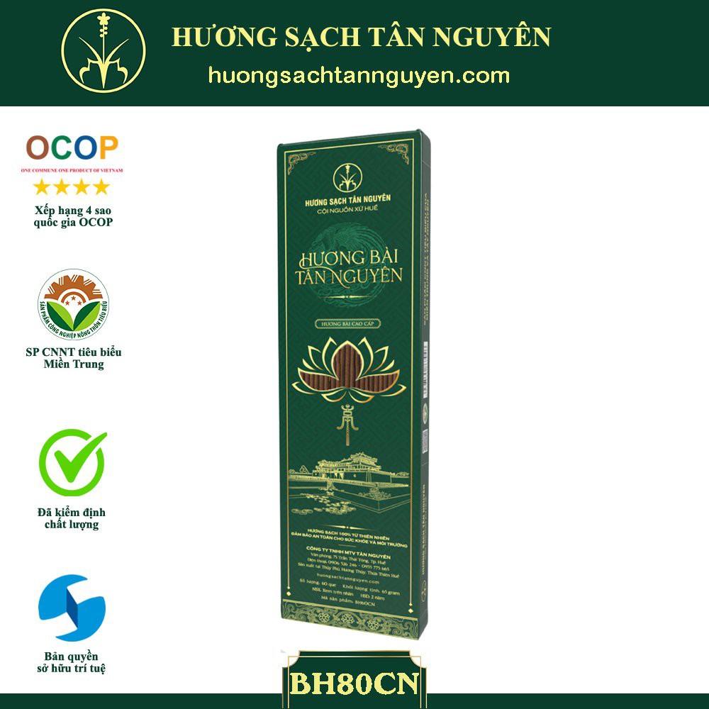 HƯƠNG BÀI HỘP GIẤY CAO CẤP - SẢN PHẨM ĐẠT CHUẨN OCOP QUỐC GIA - HƯƠNG SẠCH TÂN NGUYÊN