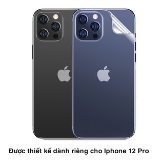 miếng dán lưng nilon chống xươc cho IPhone 12 Mini, 12, 12 Pro, 12 Pro Max siêu bảo vệ lưng máy