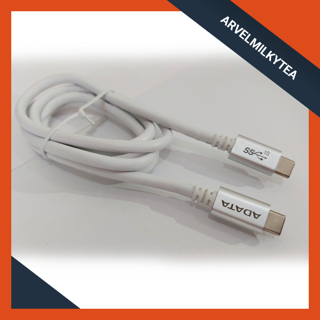 Cáp truyền dữ liệu ADATA USB-C to C Cable USB 3. 1 Gen 2 (ACC3AL-100CM-CSV)