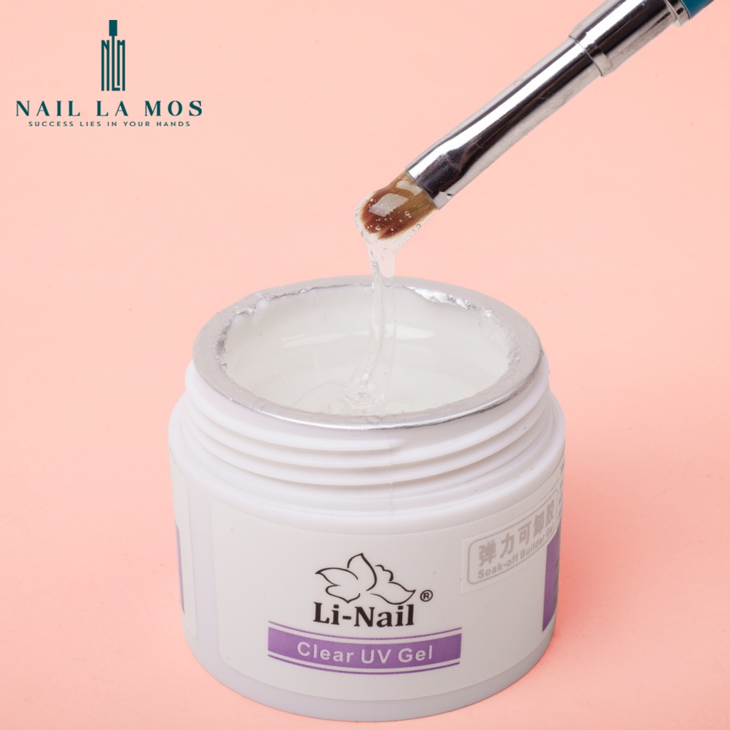 Gel đắp móng Li-nail chính hãng chất đậm đặc không nóng, màu trong suốt