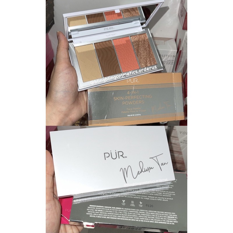 Bảng phấn 4 trong 1 PUR màu Medium $34