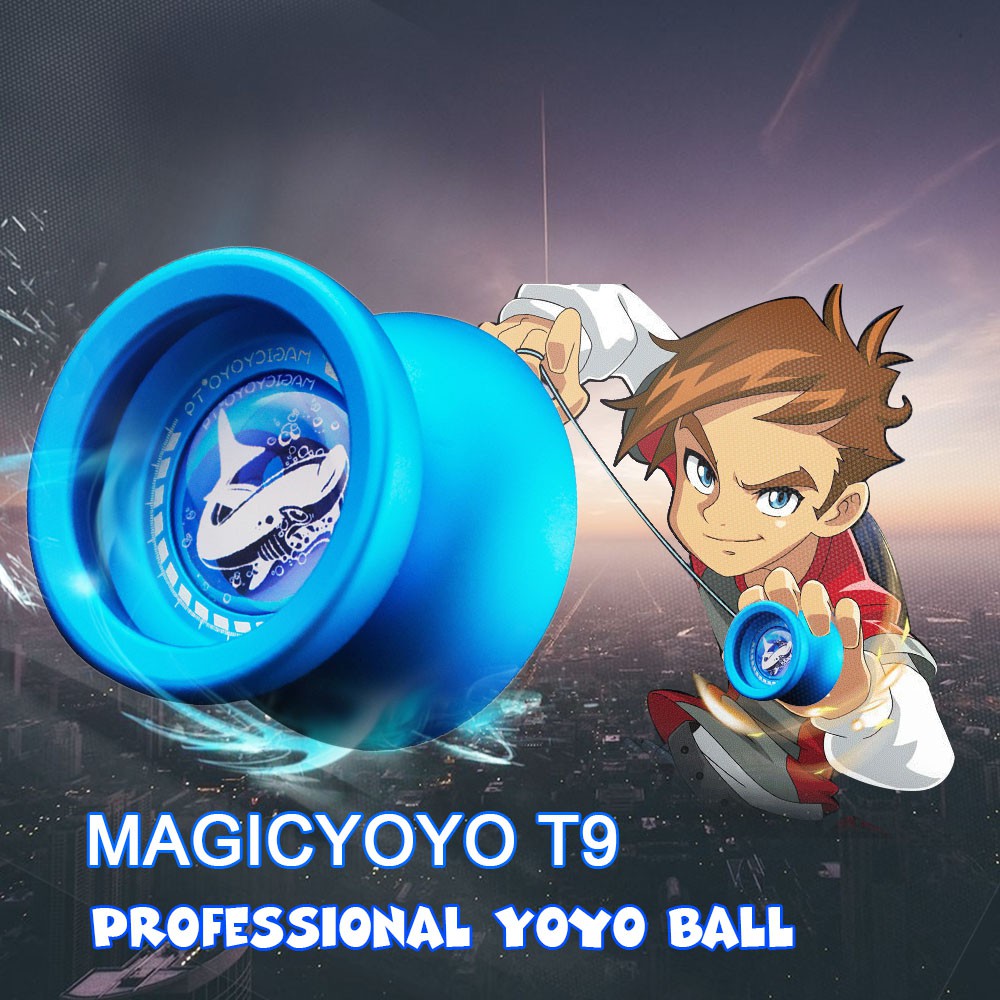 Đồ Chơi Yoyo Magicyoyo T9 Bằng Hợp Kim Nhôm Màu Xanh Dương Cho Trẻ Em