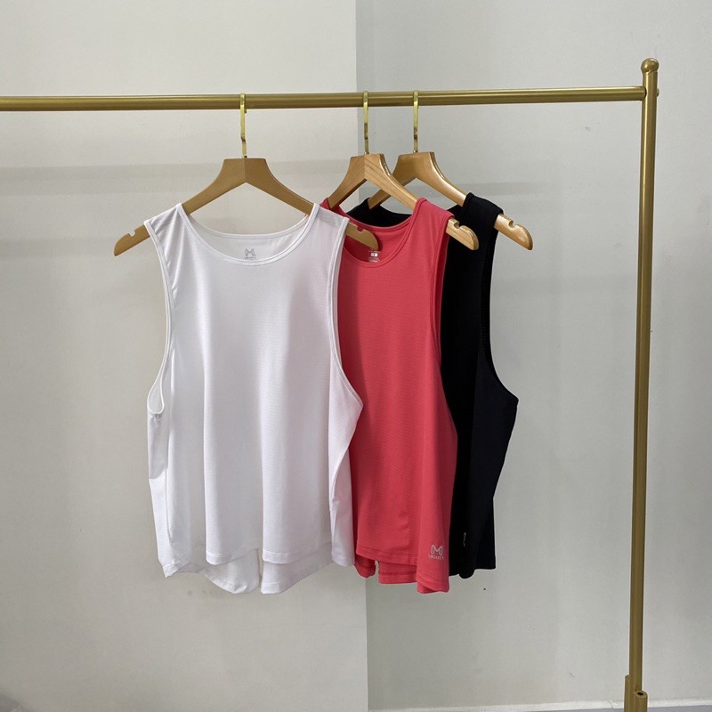 Áo tanktop form rộng kết hợp áo bra vải lỗ liti mịn k xù Minatex | BigBuy360 - bigbuy360.vn