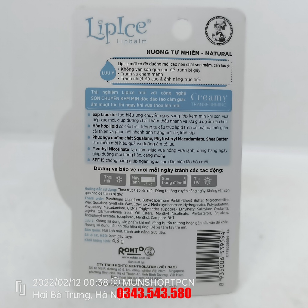 Son dưỡng không màu LipIce Lipbalm - Son dưỡng số 1 Nhật Bản