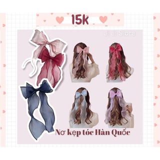 🎀 nơ kẹp tóc voan "tiểu thư" 🎀