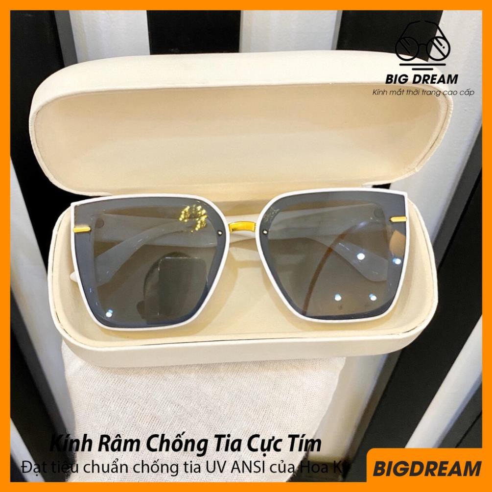 Mắt kính thời trang nam nữ chống tia UV Cao Cấp JJDR9909 - Kính mát sang chảnh, gọng chắc chắn - Tặng kèm hộp [HANG XIN]