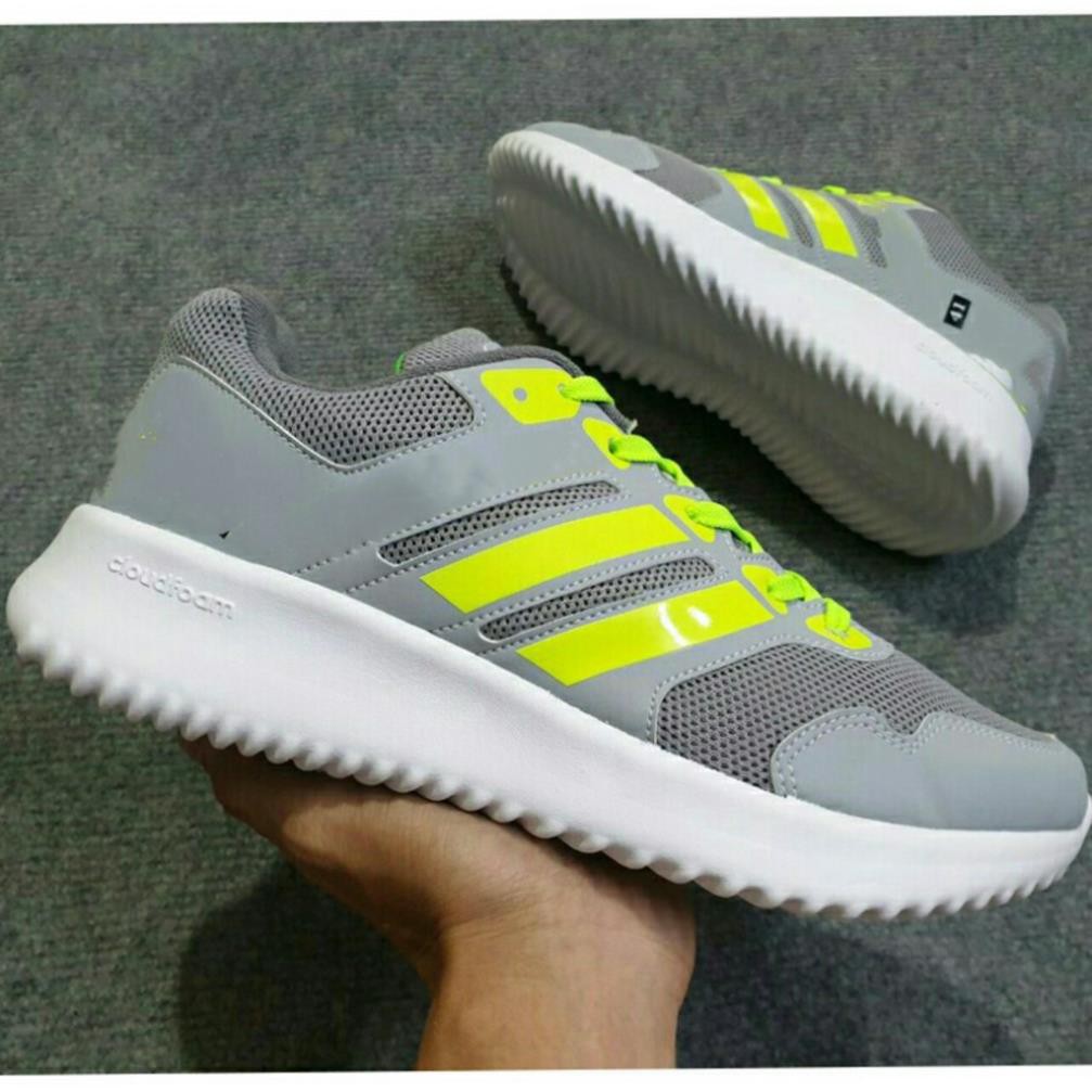 Giày thể thao sneaker nam nữ xám xanh chuối - xám sọc đen SP30