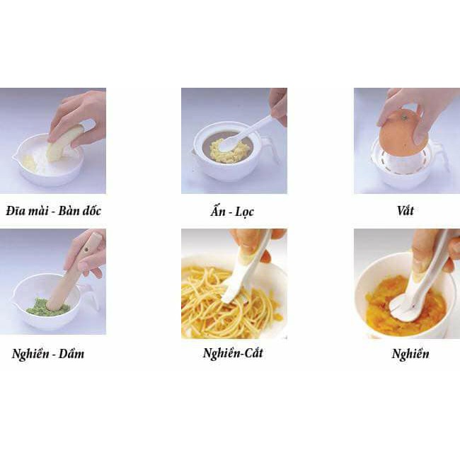 Bộ chế biến thức ăn dặm kiểu Nhật