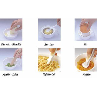 Bộ chế biến thức ăn dặm kiểu Nhật