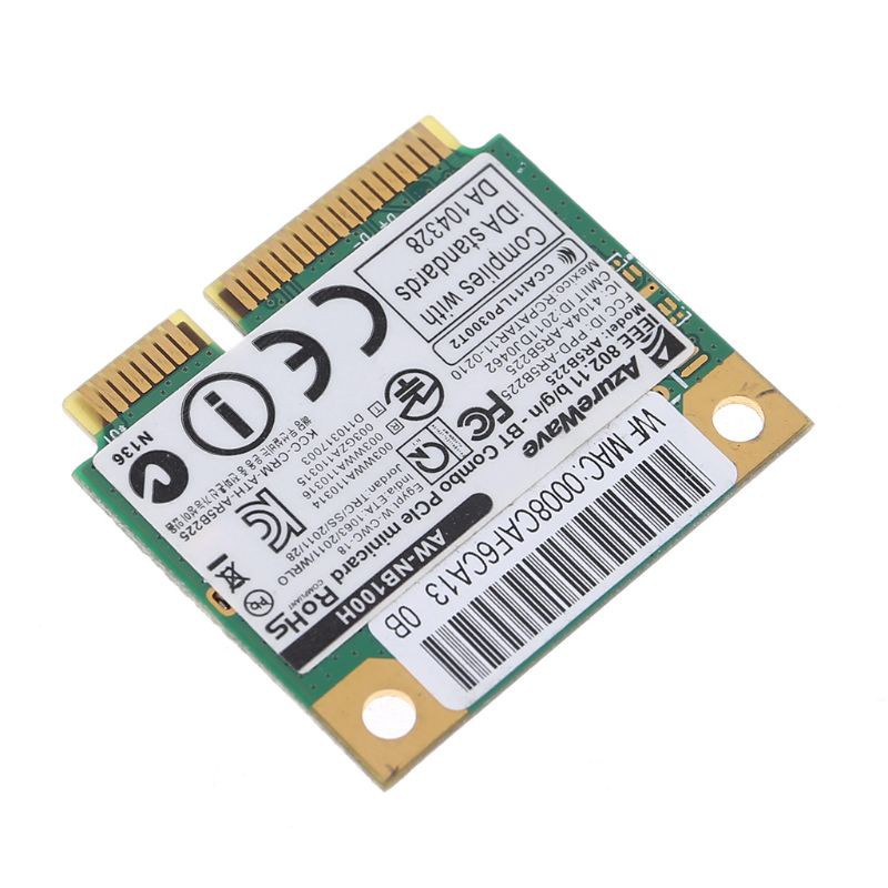 Thẻ Không Dây Aw-Nb097H Aw-Nb126H Ar9485 Ar5B225 Half Mini Pci-Express Bt4.0