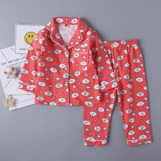 Bộ pizama cotton bé gái